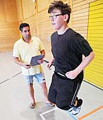 Nikolay beim Training Nikolay beim Training