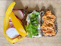 Belegte Butterbrote.