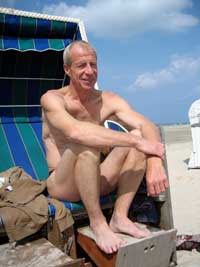 Sonnenbrand nach einem Strandtag