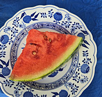 Wassermelone gesünder als Salzgebäck.